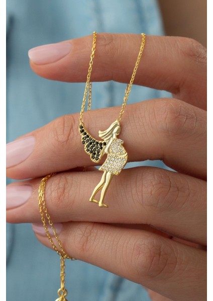 925 Ayar Gümüş Hamile Melek Annem Kolye fiyatları