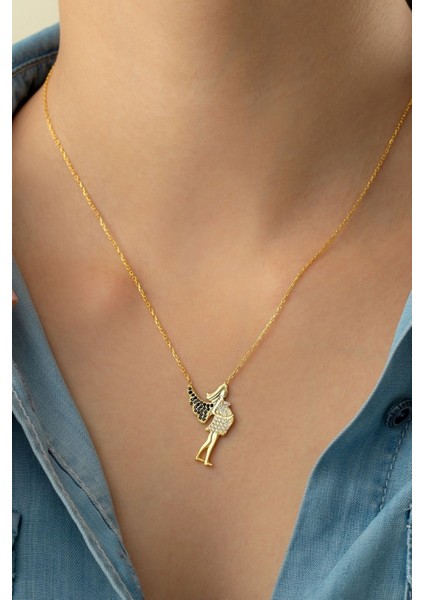 925 Ayar Gümüş Hamile Melek Annem Kolye modelleri