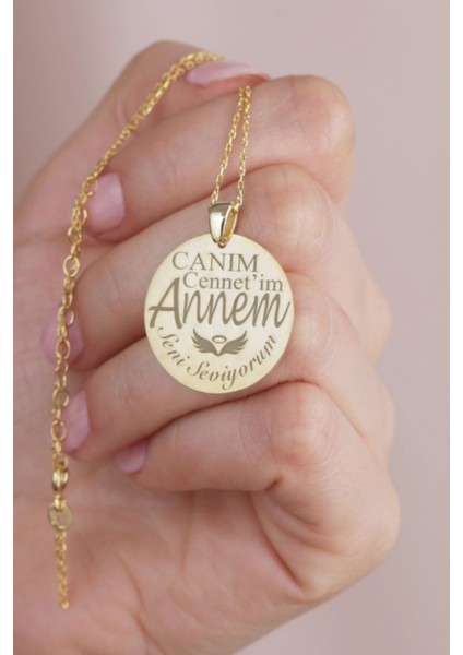925 Ayar Gümüş Canım Annem Kolyesi fiyatları