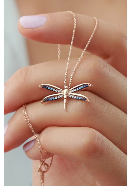 925 Ayar Gümüş Renkli Yusufçuk Kolye fiyatları