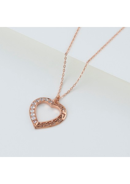 925 Ayar Gümüş Kalpli Kolye