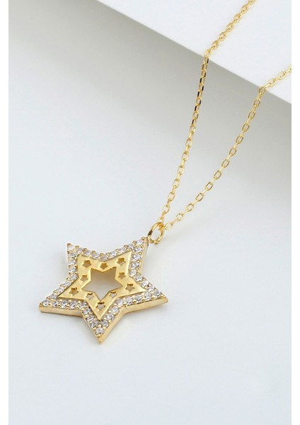 925 Ayar Gümüş Yıldız Kolye