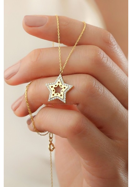 925 Ayar Gümüş Yıldız Kolye fiyatları