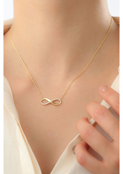 925 Ayar Gümüş Sonsuzluk Kolye modelleri