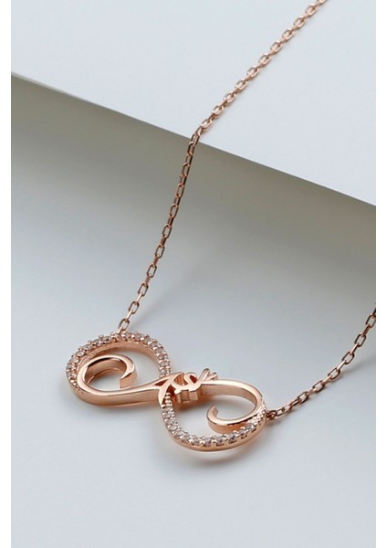 925 Ayar Gümüş Küçük Boy Sonsuz Aşk Kolye