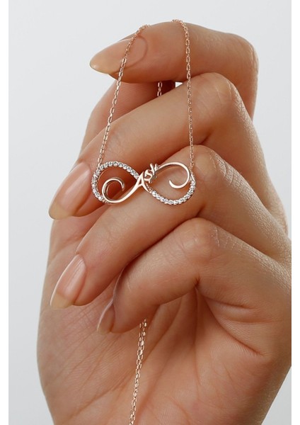 925 Ayar Gümüş Küçük Boy Sonsuz Aşk Kolye fiyatları