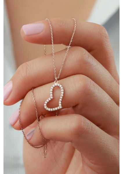 925 Ayar Kalp Gold Gümüş Kolye fiyatları