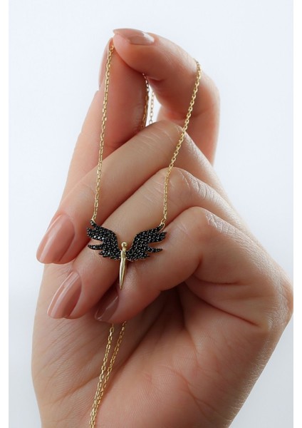 925 Ayar Gümüş Gold Mikail Kolye fiyatları