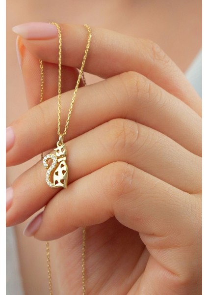 925 Ayar Gümüş Kedi Kolye fiyatları