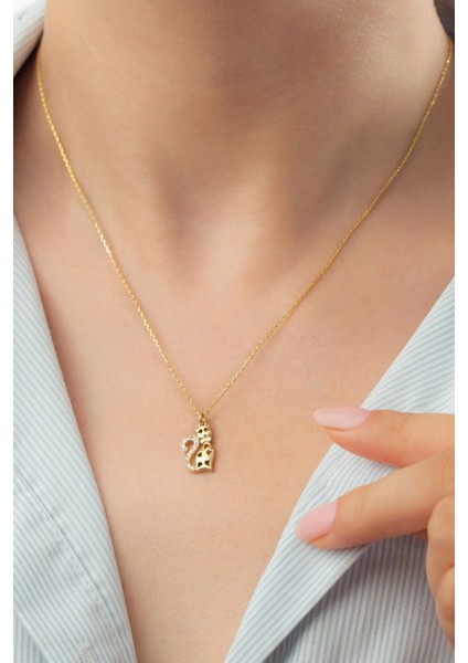 925 Ayar Gümüş Kedi Kolye modelleri