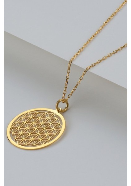 925 Ayar Gümüş Yaşam Çiçeği Kolye