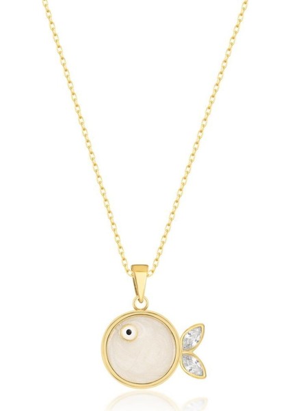 925 Ayar Gümüş Beyaz Balık Kolye fiyatları