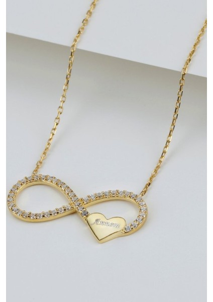 925 Ayar Gümüş Annem Sonsuzluk Kolye