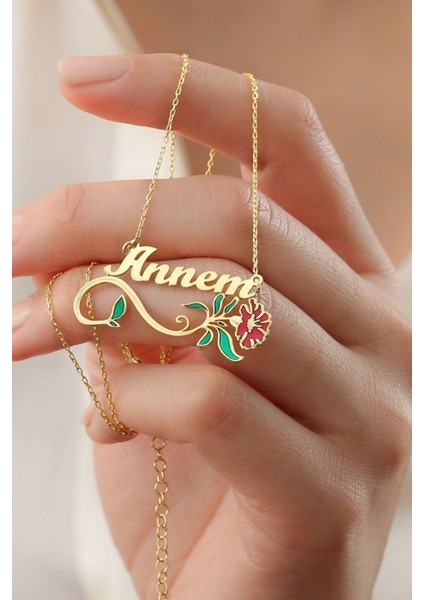 925 Ayar Gümüş Annem Karanfil Kolye fiyatları