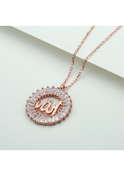 925 Ayar Gümüş Allah Lafzı Kolye