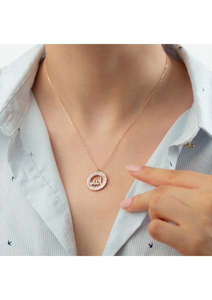 925 Ayar Gümüş Allah Lafzı Kolye modelleri