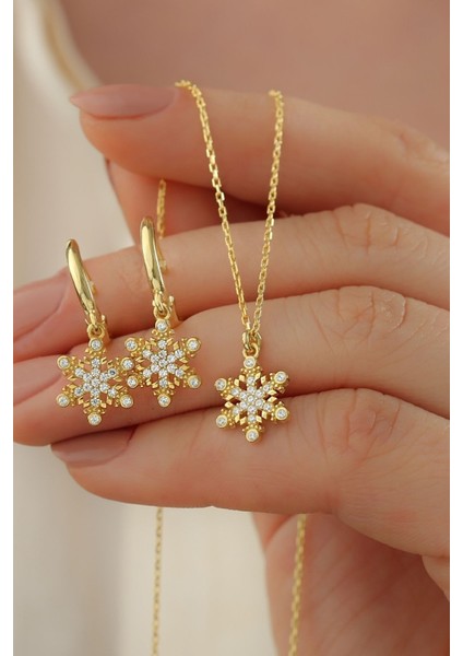 925 Ayar Gümüş Yıldız Küpe Kolye Seti fiyatları