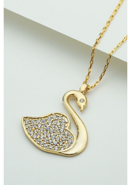 925 Ayar Gümüş Kuğu Kolye