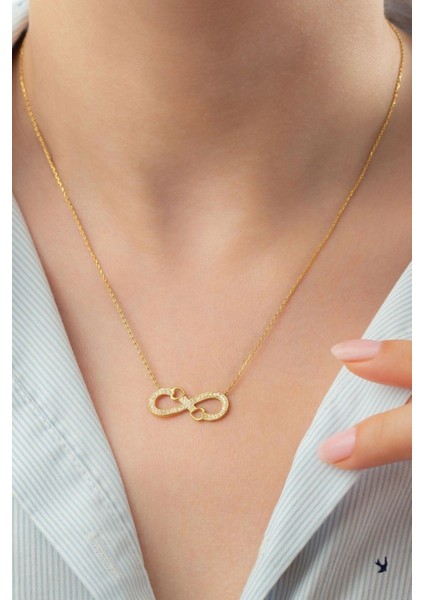 925 Ayar Gümüş Sonsuzluk Kalpli Kolye modelleri