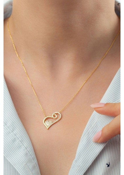 925 Ayar Gümüş Kalpli Kolye modelleri