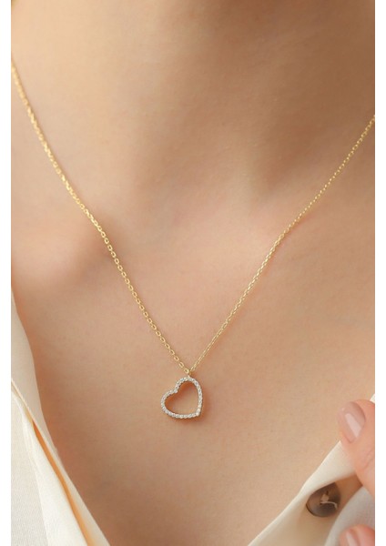 925 Ayar Gümüş Kalpli Kolye modelleri