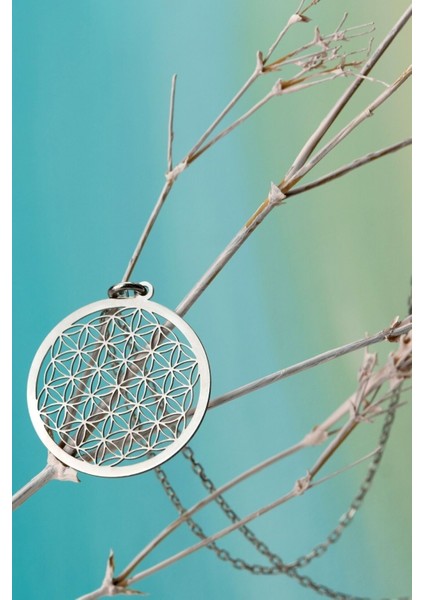 925 Ayar Gümüş Yaşam Çiçeği Kolye