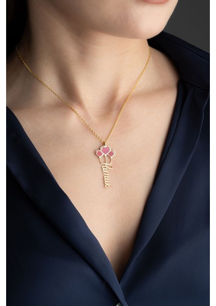 925 Ayar Gümüş Isimli Balon Kolye