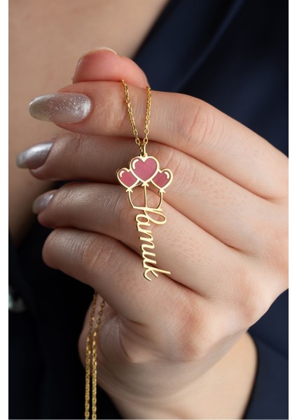 925 Ayar Gümüş Isimli Balon Kolye fiyatları