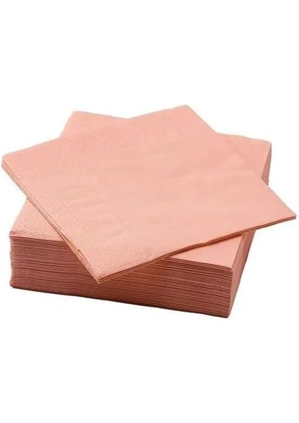Ikea Fantastısk Peçete, Turuncu-Pembe, 33X33 Cm, 50 Adet