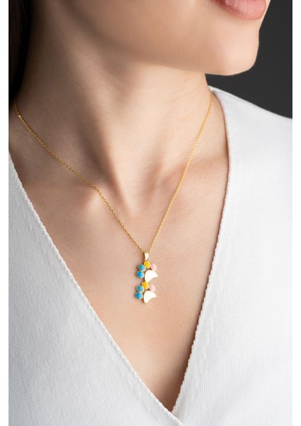 925 Ayar Gümüş Çift Patili Kolye