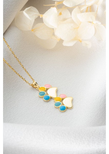 925 Ayar Gümüş Çift Patili Kolye fırsatları