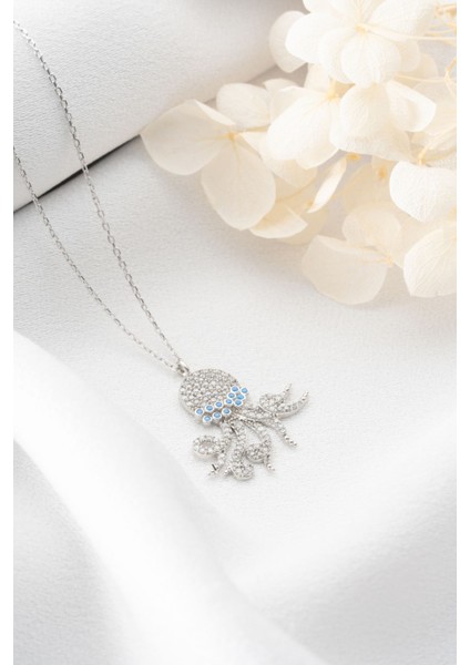 925 Ayar Gümüş Ahtapot Kolye fırsatları