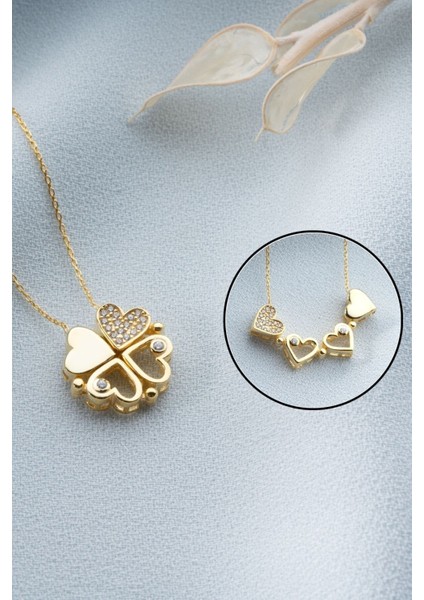 925 Ayar Gümüş Mıknatıslı Kalp Kolye fırsatları