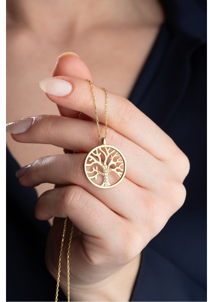 925 Ayar Gümüş Hayat Ağacı Kolye fiyatları