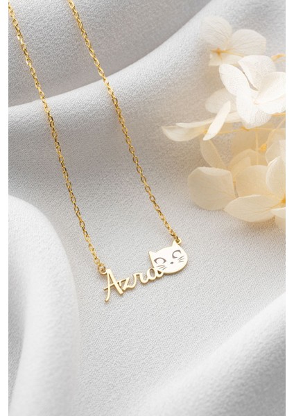 925 Ayar Gümüş Isimli Kedi Kolye fırsatları