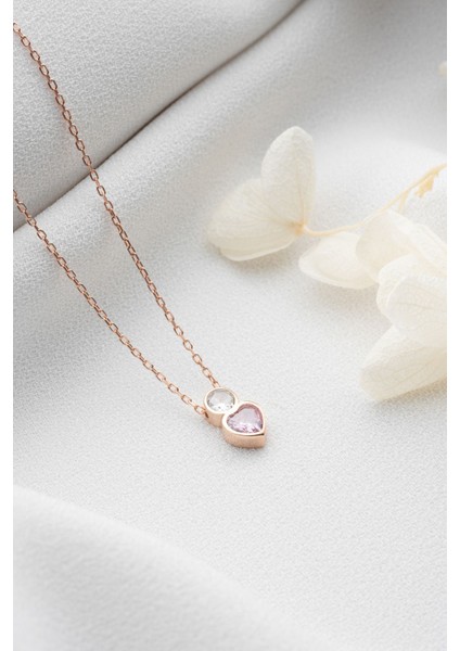 925 Ayar Gümüş Tektaş Kalpli Kolye fırsatları