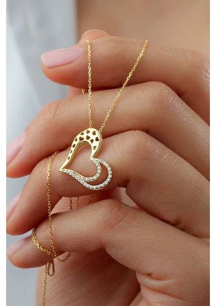 925 Ayar Gümüş Kalpli Kolye fiyatları