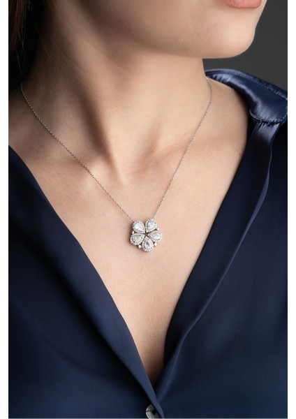 925 Ayar Gümüş Mıknatıslı Açılan Damla Kolye