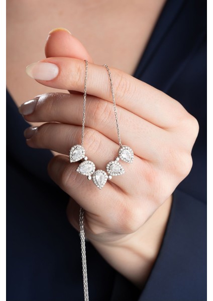 925 Ayar Gümüş Mıknatıslı Açılan Damla Kolye fiyatları