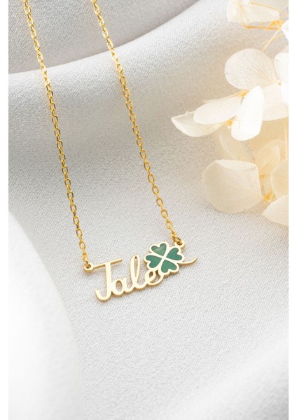 925 Ayar Gümüş Isimli Yonca Kolye fırsatları