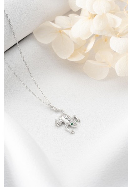 925 Ayar Gümüş Kurbağa Kolye fırsatları