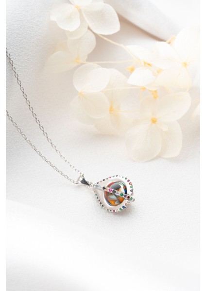 925 Ayar Gümüş Mix Damla Kolye fırsatları