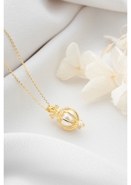 925 Ayar Gümüş Saklı Inci Kolye fırsatları