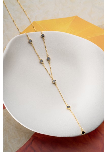 925 Ayar Gümüş Yonca Y Kolye fırsatları