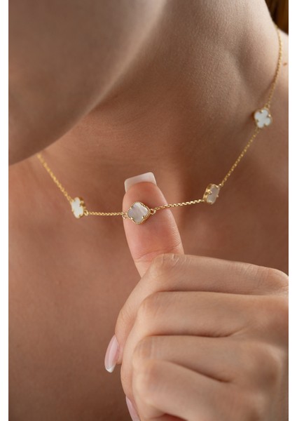 925 Ayar Gümüş Yonca Kolye fiyatları