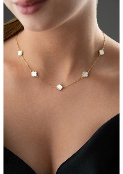 925 Ayar Gümüş Yonca Kolye modelleri