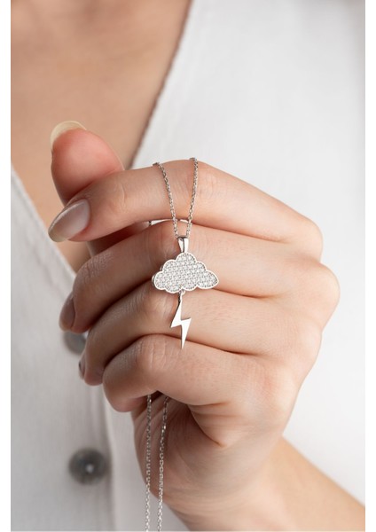 925 Ayar Gümüş Bulut Kolye fiyatları