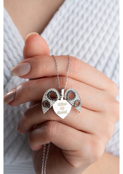 925 Ayar Gümüş Açılabilen Isimli Kalp Kolye fiyatları