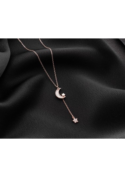 925 Ayar Gümüş Salaş Ay Yıldız Kolye fırsatları