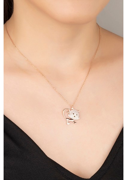 925 Ayar Gümüş Kedicik Kolye